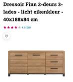 Dressoir Finn (Leen Bakker) ZGAN, Ophalen, Zo goed als nieuw, 25 tot 50 cm, Minder dan 100 cm