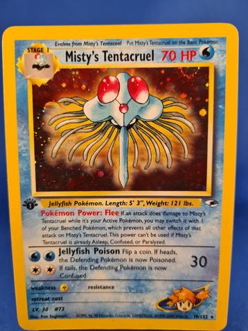 Misty's Tentacruel 10/132 - Gym Heroes (1st edition) beschikbaar voor biedingen