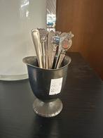 Vintage Lepels in Meraale Beker, Ophalen