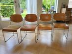 4 Vintage eetkamerstoelen David Rowland / Gispen?, Huis en Inrichting, Ophalen, Gebruikt