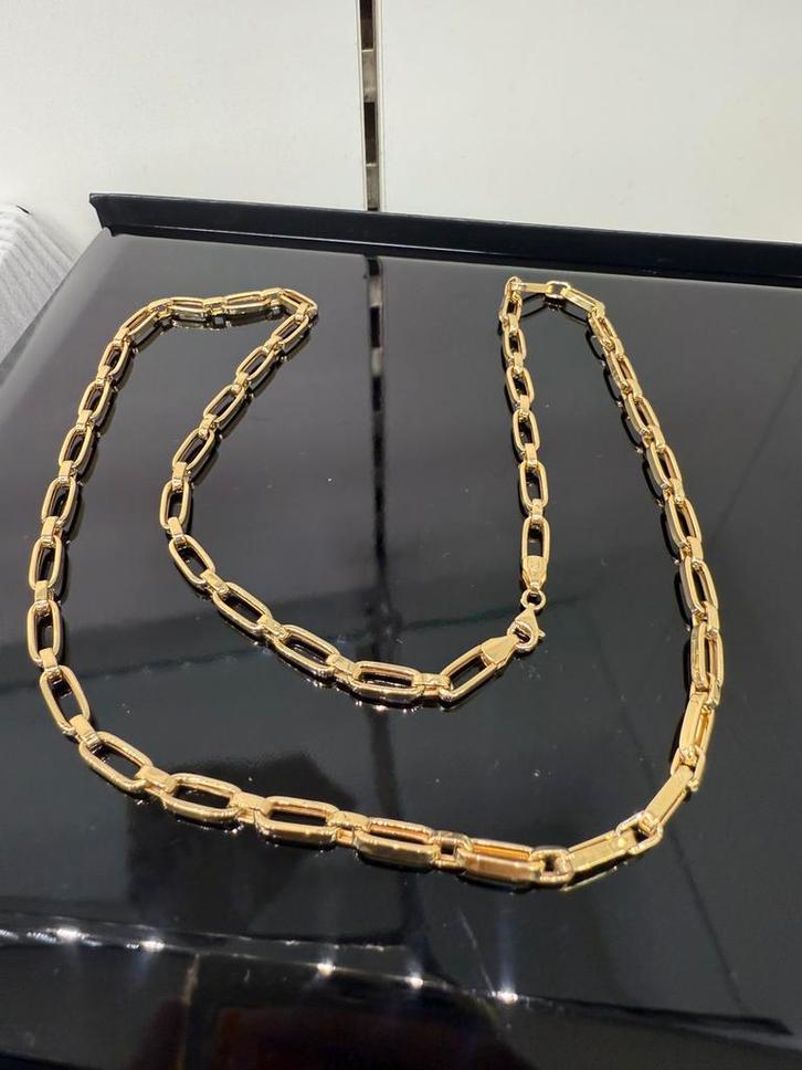 Prachtige 14 karaats gouden anker schakel ketting tijdloos, Sieraden, Tassen en Uiterlijk, Kettingen, Nieuw, Goud, Ophalen of Verzenden