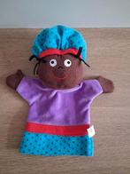 Knuffel handpop piet Hema paars blauw L128, Ophalen of Verzenden, Zo goed als nieuw, Overige typen