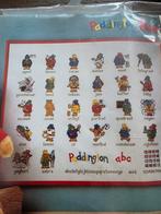 Borduurpakket Paddington bear alfabet. Z.g.a.n., Ophalen of Verzenden, Zo goed als nieuw, Handborduren, Borduurpakket