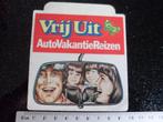 ruit sticker Vrij Uit auto vakantie reizen logo, Verzenden, Zo goed als nieuw, Bedrijf of Vereniging