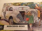 1951 Mercedes 190V folder getekende afbeeldingen mooie uitga, Boeken, Auto's | Folders en Tijdschriften, Ophalen of Verzenden
