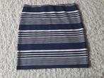 ROK BLAUW WIT STREEP MAAT S, Kleding | Dames, Rokken, Maat 38/40 (M), Overige kleuren, Ophalen of Verzenden, Zo goed als nieuw