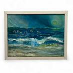 Jaap Bouhuijs (1902-1983) - 'Schepen op zee', Ophalen of Verzenden