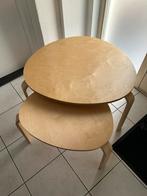 IKEA tafeltjes, Huis en Inrichting, Minder dan 55 cm, Zo goed als nieuw, Ovaal, Hout