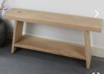 Bankje massief eiken 100cm, Ophalen, Nieuw