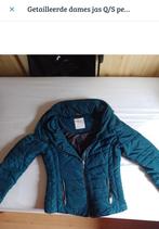Dames/meisjes jas met capuchon groen, petrol, herft/winter, Ophalen of Verzenden, Zo goed als nieuw, Maat 38/40 (M), Groen