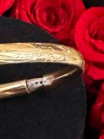 Gouden slaven Armband met Gravure, Antiek en Kunst, Ophalen of Verzenden, Goud