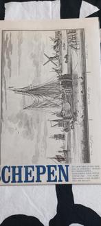 Zes oude gravures van schepen, Antiek en Kunst, Kunst | Etsen en Gravures, Ophalen of Verzenden