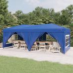 Partytent inklapbaar met zijwanden 3x6 m blauw, Opvouwbaar, Partytent, Minder dan 4 meter, Nieuw