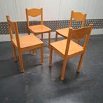 SCHILTE Vintage set 4 stoelen schoolstoelen Zithoogte 45, Huis en Inrichting, Ophalen, Gebruikt, Overige kleuren, Vintage design Mid Century jaren 60 70 80