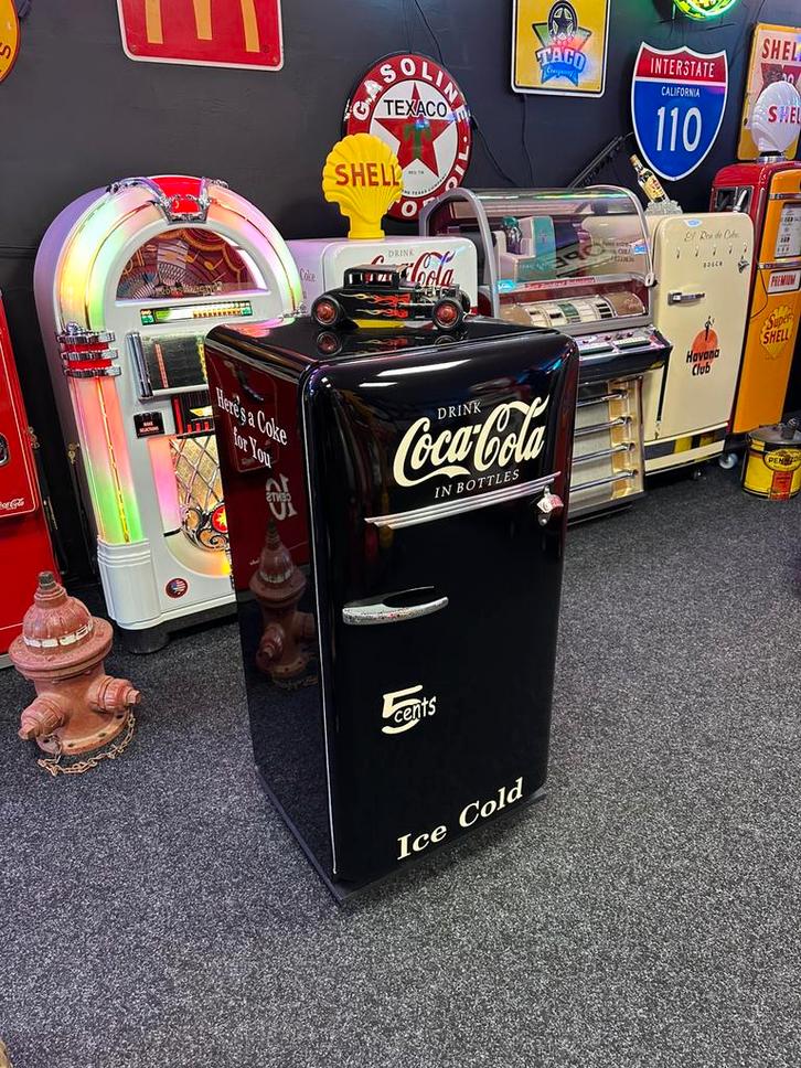 Prachtige jaren 50 Coca Cola Koelkast met vriesvak, Verzamelen, Automaten | Overige, Gebruikt, Ophalen