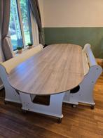 tafel kinderopvang model hockey stick, Huis en Inrichting, Tafels | Eettafels, Ophalen, 100 tot 150 cm, Zo goed als nieuw, Vijf personen of meer