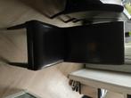eettafel en eetstoelen, Ophalen, Gebruikt, Bruin, Leer