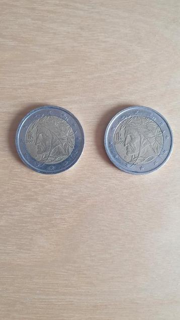 Twee zeldzame euro munten Italië beschikbaar voor biedingen