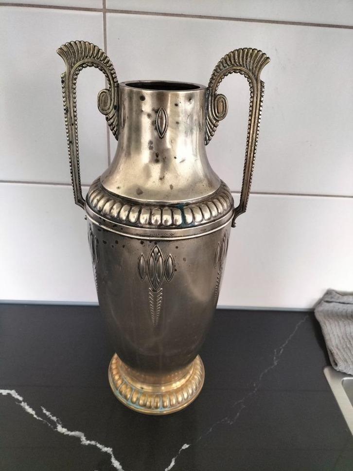 Koperen art nouveau vaas Daalderop, Antiek en Kunst, Antiek | Vazen, Ophalen of Verzenden