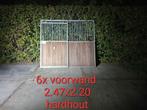 5x voorwand stalwand 2.47x2.20m, Dieren en Toebehoren, Stalling en Weidegang