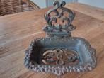 gietijzeren zeepbakje/houder brocante bruin, Ophalen of Verzenden, Gebruikt