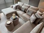 Luxe Velvet Teddy U-Bank Pocket 200x370x250cm Beige Sand NEW, Huis en Inrichting, Banken | Bankstellen, Info@oosterbaanwonen.nl