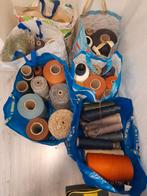 Grote partij tapijtgaren dun en dik, Overige materialen, Gebruikt, Overige kleuren, 200 cm of meer