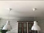 Wit hanglampen, Huis en Inrichting, Lampen | Hanglampen, Ophalen of Verzenden, 75 cm of meer, Industrieel, Glas