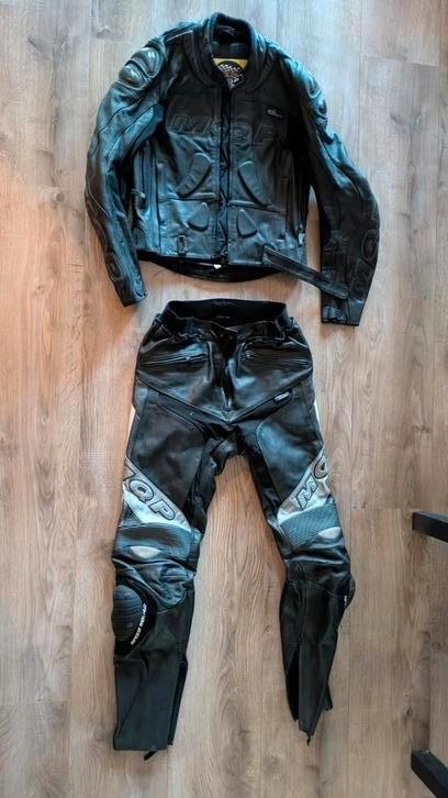 Leren motorpak van merk MQP, Motoren, Kleding | Motorkleding, Combipak, Tweedehands, Ophalen of Verzenden