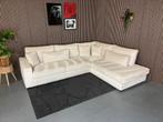 GRATIS LEVERING Ribstof Hoekbank Crème 310x245 GEREINIGD, Huis en Inrichting, Banken | Bankstellen, 300 cm of meer, Ophalen of Verzenden