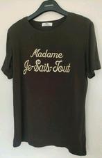 T-SHIRT maat M medium donker bruin goud dames stretch shirt, Kleding | Dames, T-shirts, Maat 38/40 (M), Ophalen of Verzenden, Bruin