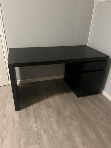 Malm bureau ikea zwart - afbeelding 2
