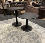Salontafel set zwart mango Direct/Leverbaar/Enschede E-2087, Ophalen, 50 tot 100 cm, 50 tot 75 cm, Rond