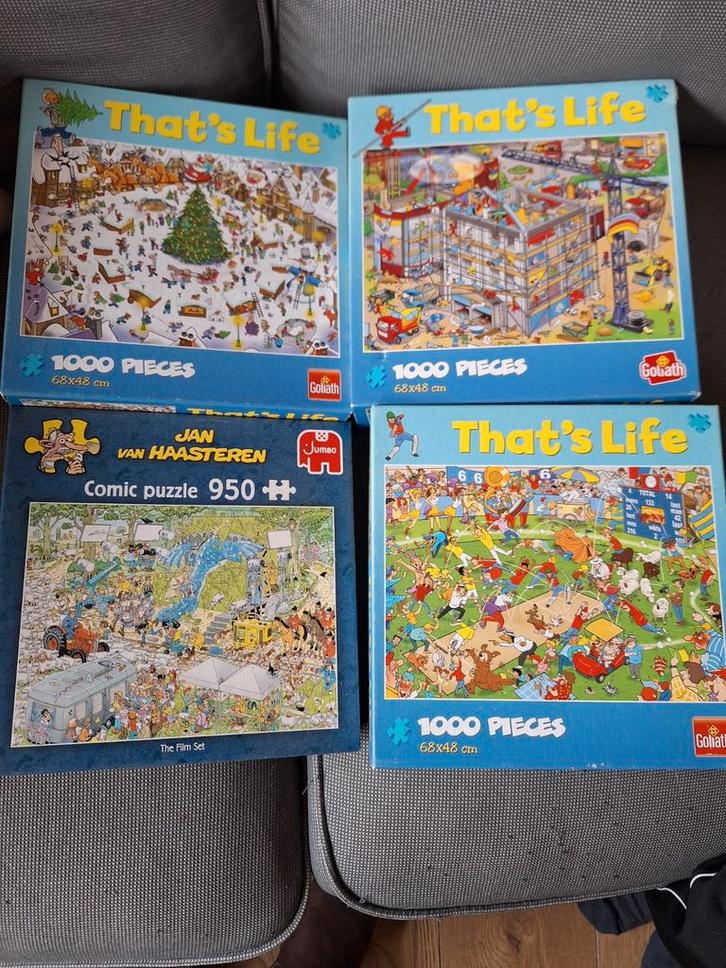 Puzzelcollectie: That's Life & Jan van Haasteren, Hobby en Vrije tijd, Denksport en Puzzels, Ophalen of Verzenden
