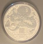 ALS NIEUW Lunar 3 DRAGON 1 kilo zilver 2024, Ophalen of Verzenden, Zilver
