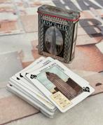 SkyScraper Wolkenkrabbers speelkaarten blik zilveren rand, Verzamelen, Speelkaarten, Jokers en Kwartetten, Ophalen of Verzenden