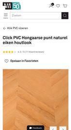 PVC vloer hongaarse punt Karwei losse planken, Ophalen, Kunststof, 50 tot 150 cm, Overige typen