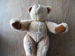 oude teddy beer 39 cm lichtbruin Harry Lou Grant hand made, Verzamelen, Ophalen of Verzenden, Zo goed als nieuw, Stoffen beer