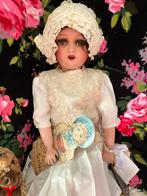 Prachtige Antieke Unica Pop van 72 cm groot, Ophalen of Verzenden