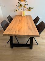 Eetkamerstoelen antraciet draaibaar 4 stuks, Huis en Inrichting, Stoelen, Ophalen, Zo goed als nieuw, Metaal