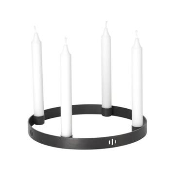 Ferm Living candle holder small zwart brass nieuw twv € 69,0 beschikbaar voor biedingen