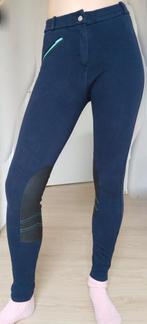 Fouganza decathlon paardrijden broek donkerblauw S, Overige typen, Gedragen, Verzenden, Blauw