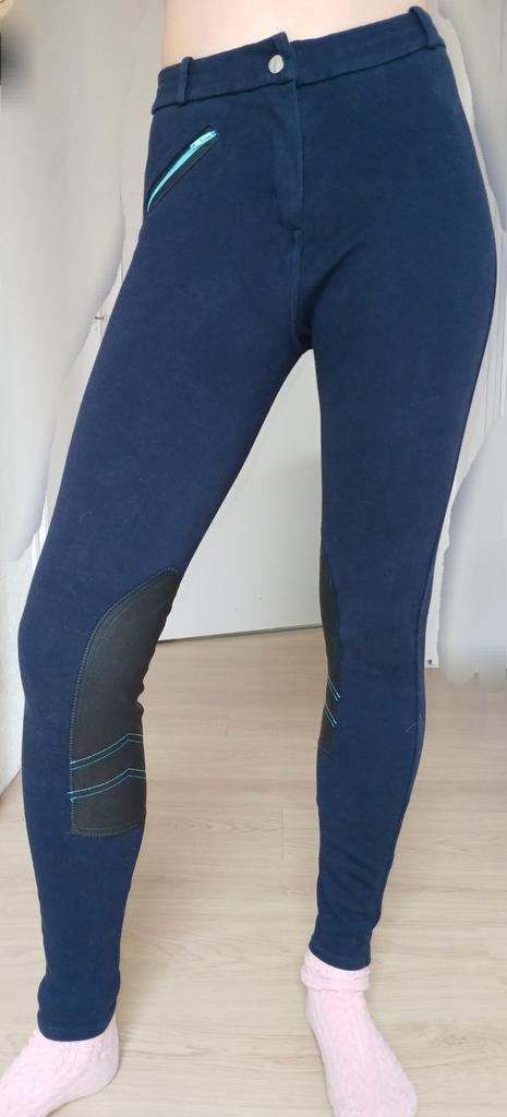 Fouganza decathlon paardrijden broek donkerblauw S, Kleding | Dames, Sportkleding, Gedragen, Overige typen, Maat 34 (XS) of kleiner