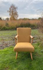 Vintage Teak Fauteuil Mid-Century, Huis en Inrichting, Fauteuils, Ophalen, Gebruikt, Minder dan 75 cm, 50 tot 75 cm