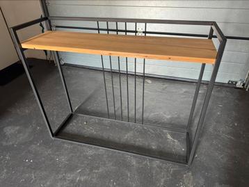Bijzet tafel metaal/hout