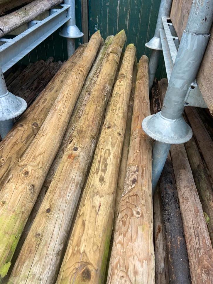 Weidepalen / boompalen 10cm, Tuin en Terras, Palen, Balken en Planken, Nieuw, Palen, 180 tot 250 cm, Ophalen