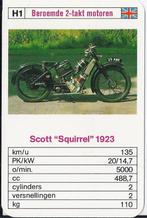 M29 motorkaartje scott squirrel 1923 ( h1 ), Verzamelen, Ophalen of Verzenden, Zo goed als nieuw, Motoren