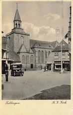 AY793 Tubbergen Kerk e.o. auto en benzinepomp 1938, Verzenden, 1920 tot 1940, Gelopen, Overijssel