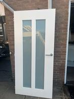 Hardhouten binnendeur 93x201, Ophalen, 80 tot 100 cm, Binnendeur, Zo goed als nieuw