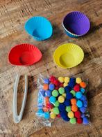 Montessori sorteerspel met bakjes en balletjes, Ophalen of Verzenden, Nieuw, Ontdekken